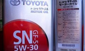 Масло Toyota 5w30 и его характеристики