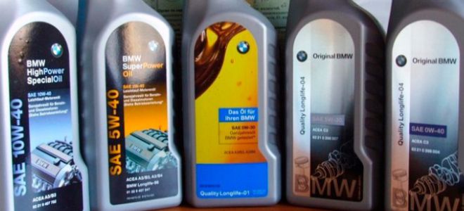 Моторные масла для BMW