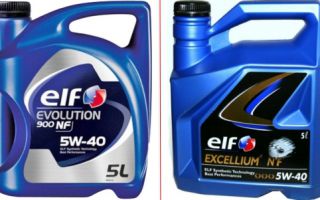 Моторные масла ELF Evolution 900 SXR 5W40 или NF 5W40