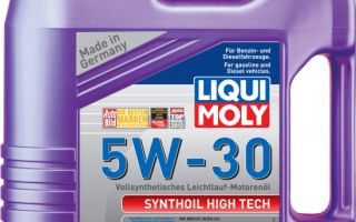 Обзор синтетического масла Liqui Moly 5w30