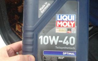 Полусинтетическое масло Liqui Moly 10w-40